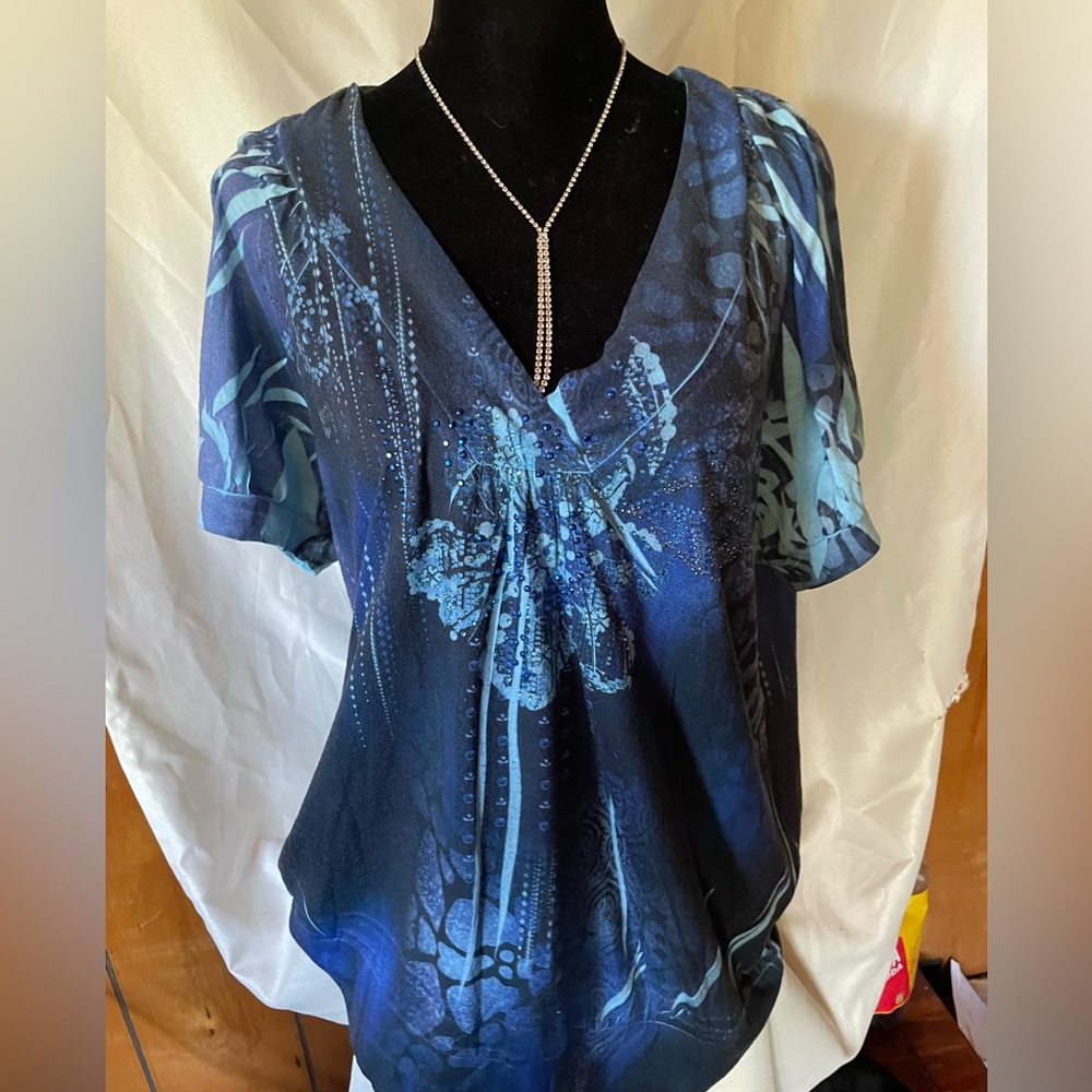 Women’s dress casual shirt, necklace not included